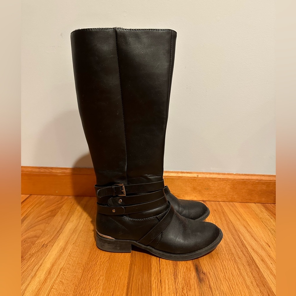 Fashion Rising boots, black, Soda ankle buckle